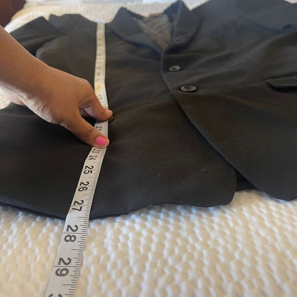 Van Heusen Flex Big Kid Boy's Blazer Suit Black Youth Jacket Size 18 - Picture 5 of 8